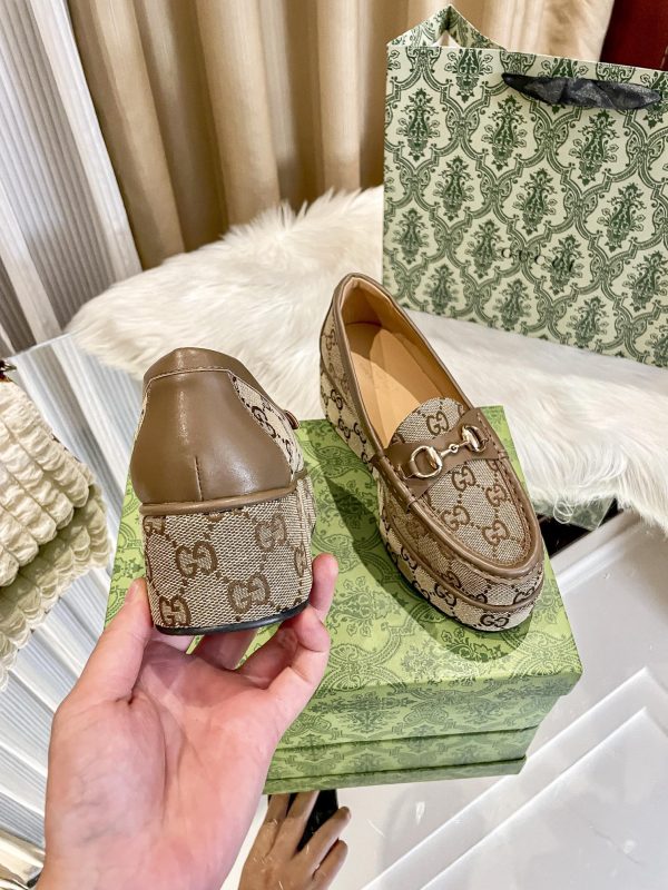 GG new arrival women Loafers heels 5.5 cm