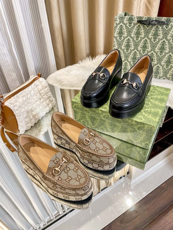 GG new arrival women Loafers heels 5.5 cm