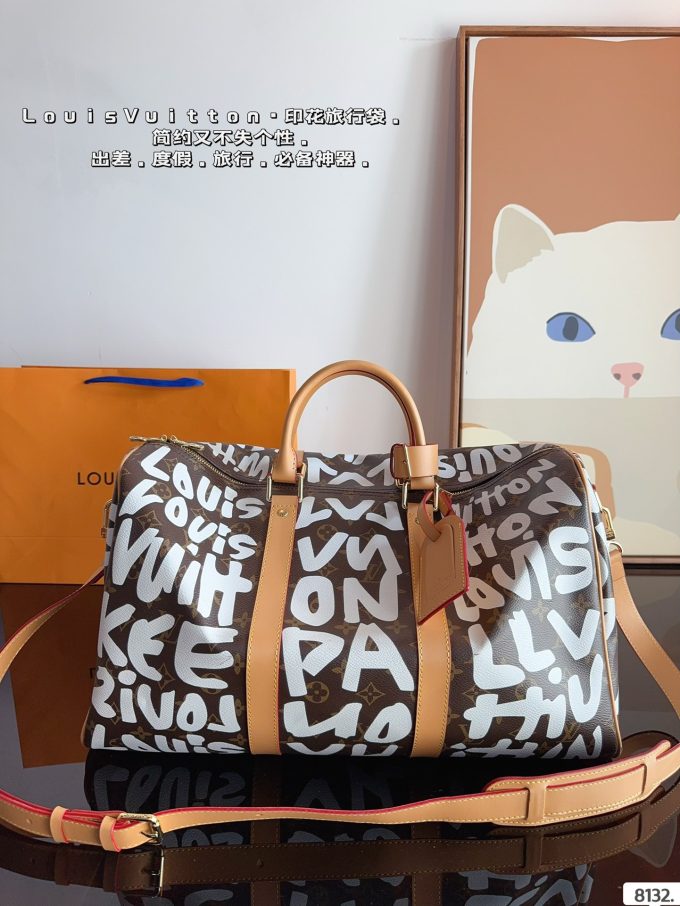 Louis new arrival keepall bag size: 45*22*27 cm - Image 8