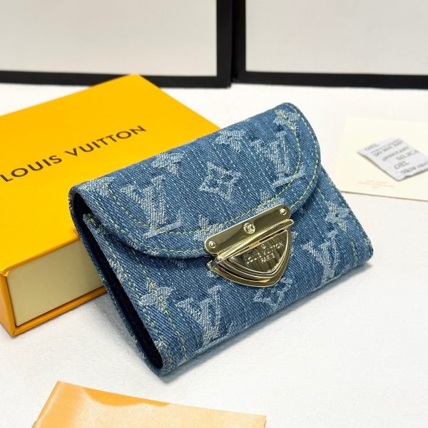 Louis new arrival denim wallet size: 12*9.5 cm