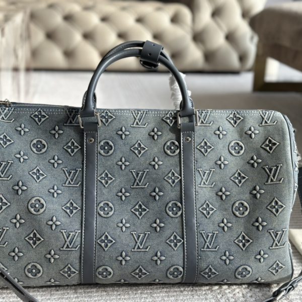 Louis new arrival denim keepall bag size: 50 cm