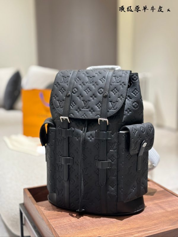 louis new arrival leather backpack bag size:33*43 cm