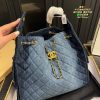 Cc new arrival denim tote bag size: 34*37 cm