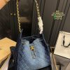 Cc new arrival denim tote bag size: 34*37 cm
