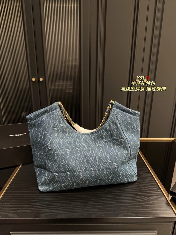 Y new arrival denim tote bag size: 39*35 cm - Image 8