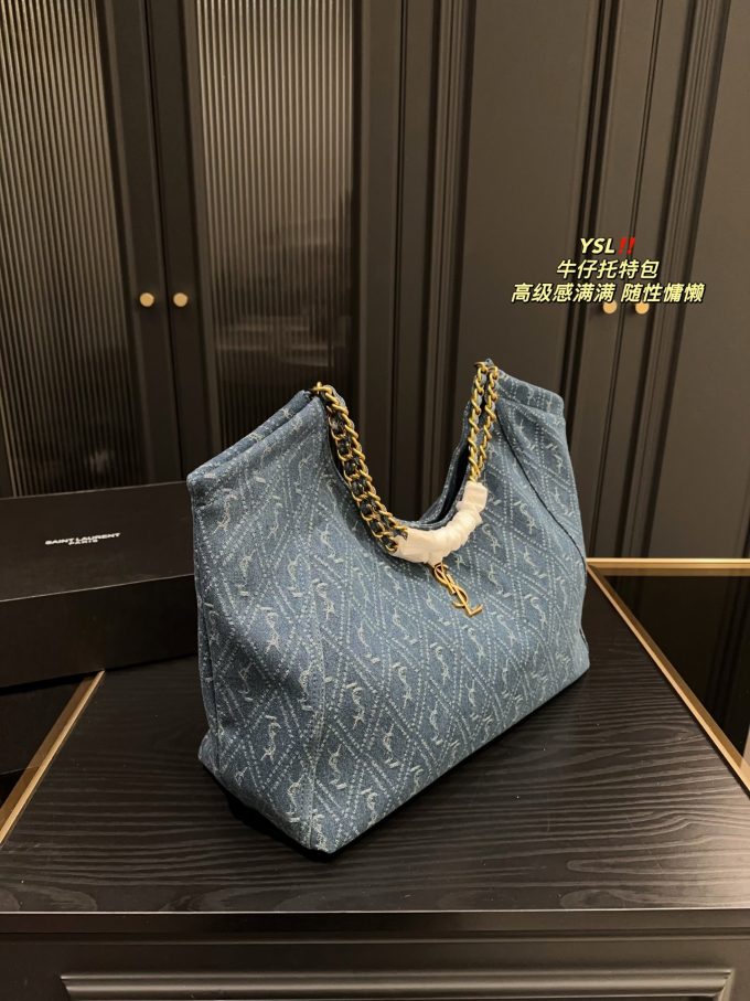 Y new arrival denim tote bag size: 39*35 cm - Image 3