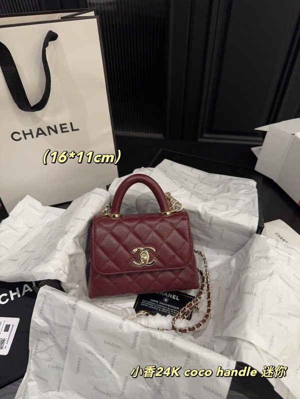 Cc new arrival 24K coco handle mini bag size:16*11 cm