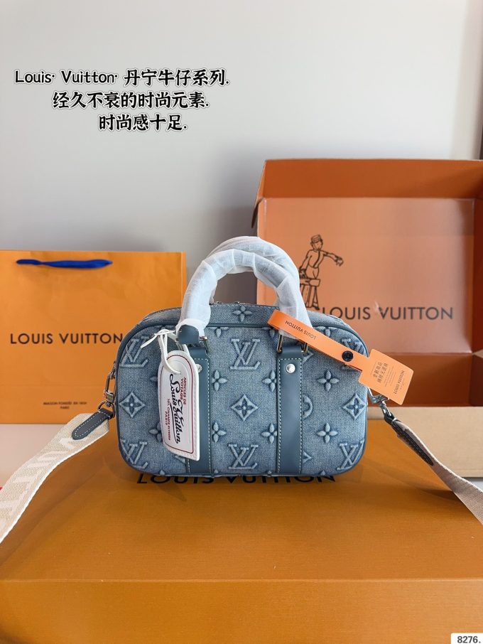 Louis new arrival denim briefcase bag size:24*7*16cm - Image 3