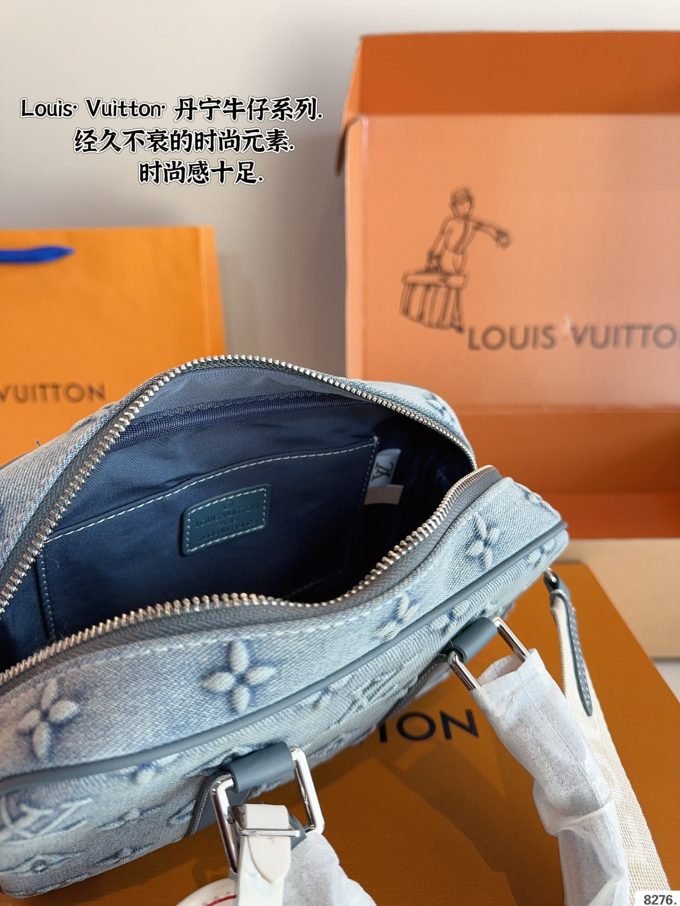 Louis new arrival denim briefcase bag size:24*7*16cm - Image 4