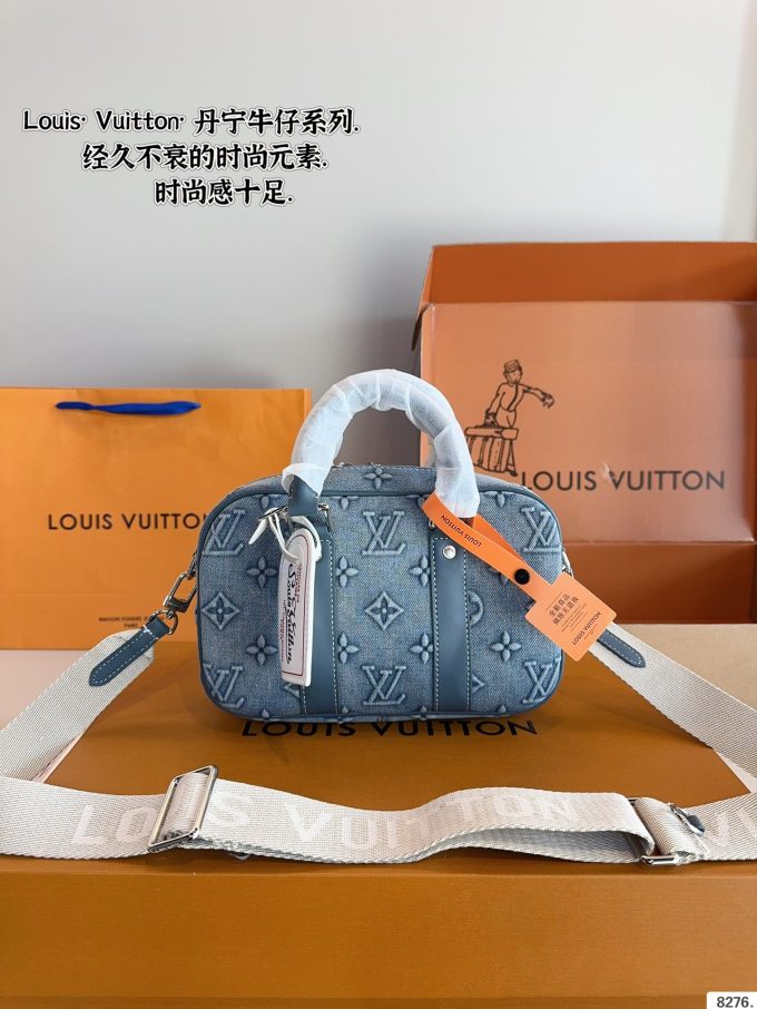 Louis new arrival denim briefcase bag size:24*7*16cm - Image 2