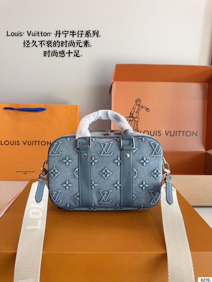 Louis new arrival denim briefcase bag size:24*7*16cm - Image 8