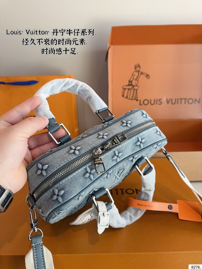 Louis new arrival denim briefcase bag size:24*7*16cm - Image 9