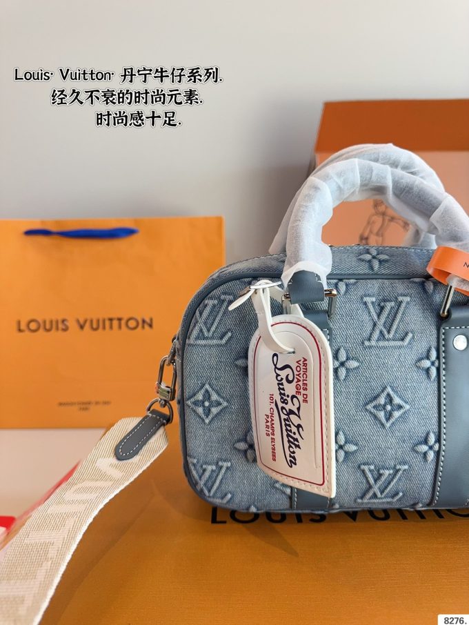 Louis new arrival denim briefcase bag size:24*7*16cm - Image 7