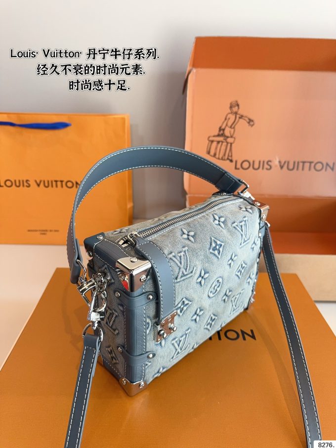 Louis new arrival denim trunk bag size: 23*8*16cm - Image 3