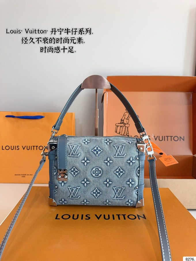 Louis new arrival denim trunk bag size: 23*8*16cm - Image 4