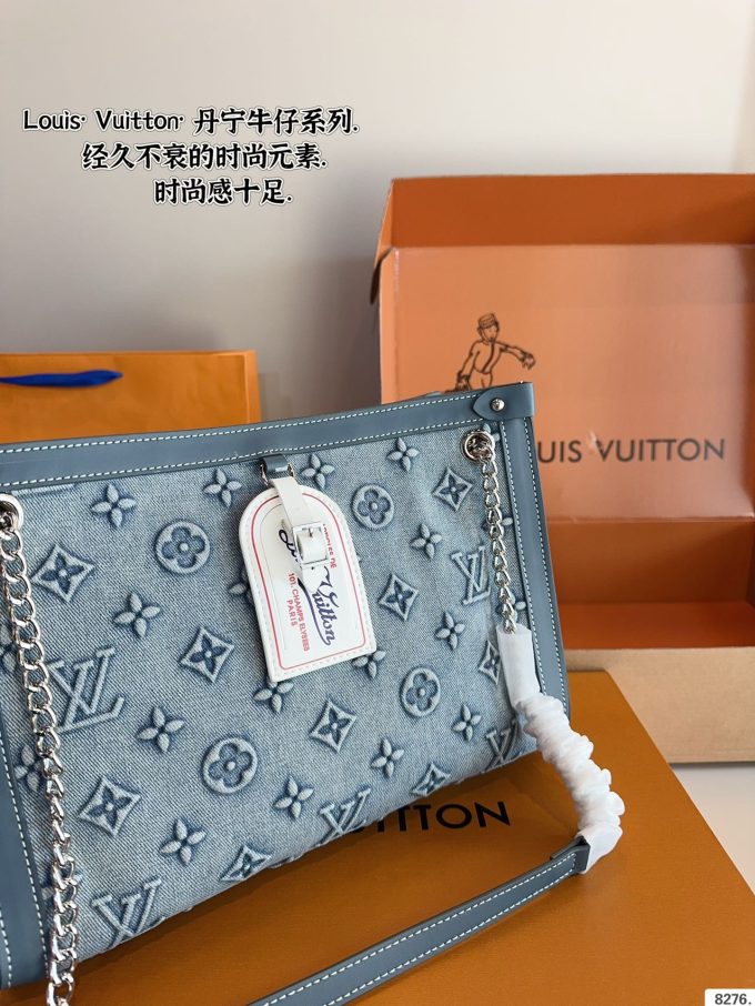 Louis new arrival denim bag size: 31*9*22cm - Image 5
