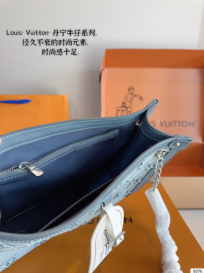 Louis new arrival denim bag size: 31*9*22cm - Image 8