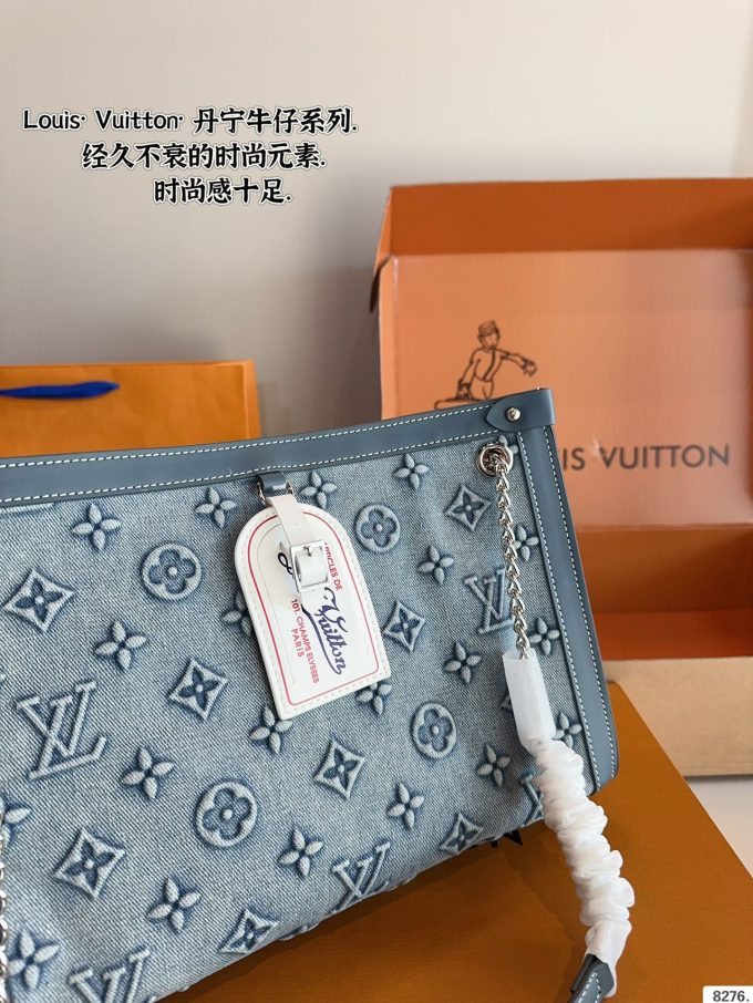 Louis new arrival denim bag size: 31*9*22cm - Image 7