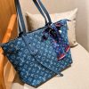 Louis new arrival neverfull denim bag size:40*24*16 cm