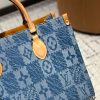 Louis new arrival Onthego denim tote bag size: 35*28*14 cm