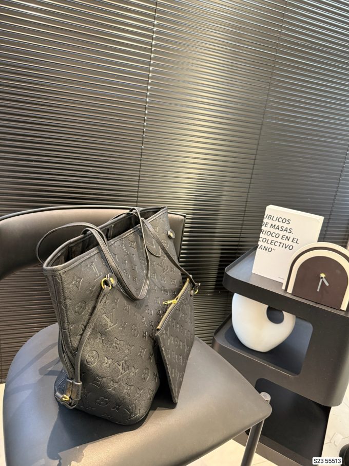 Louis new arrival black neverfull bag size: 33*29 cm - Image 8