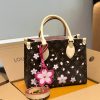 Louis new arrival flower onthego tote bag size:25 cm