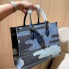 Louis new arrival denim onthego tote bag size:35 cm