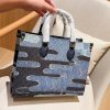 Louis new arrival denim onthego tote bag size:35 cm