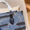 Louis new arrival denim onthego tote bag size:35 cm