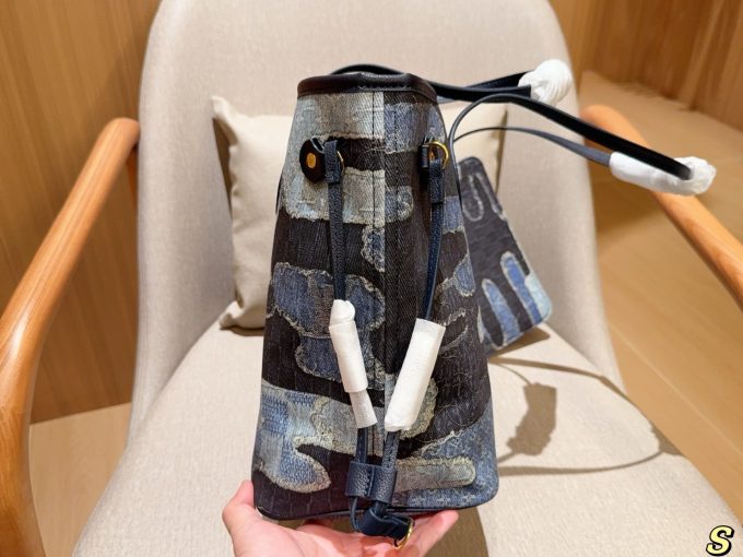 Louis new arrival denim neverfull tote bag size:32 cm - Image 2