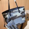 Louis new arrival denim neverfull tote bag size:32 cm