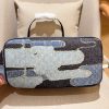 Louis new arrival denim neverfull tote bag size:32 cm