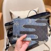 Louis new arrival denim neverfull tote bag size:32 cm