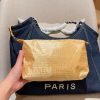 Cc new arrival denim pearl hobo bag size: 38*32*15 cm
