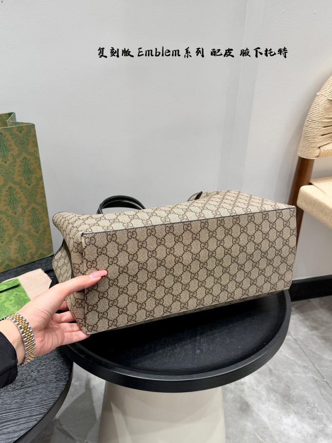 GG new arrival Emblem tote bag size: 38 * 26cm - Image 12