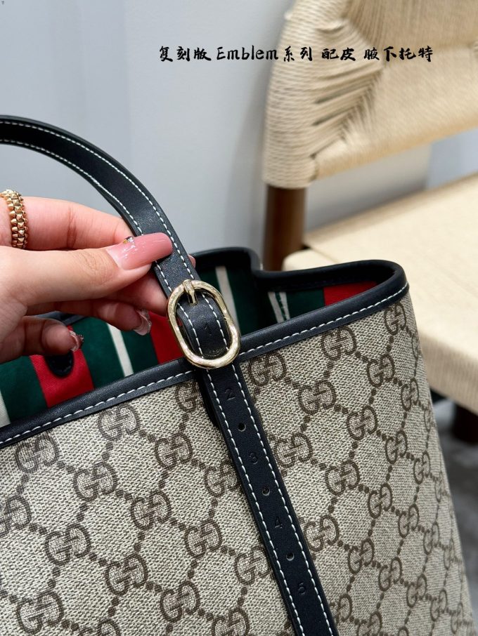 GG new arrival Emblem tote bag size: 38 * 26cm - Image 11