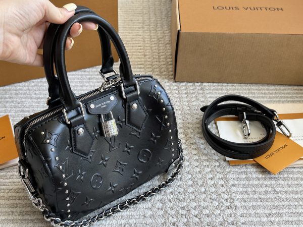 Louis new arrival black NANO SPEEDY bag size: 20*14cm