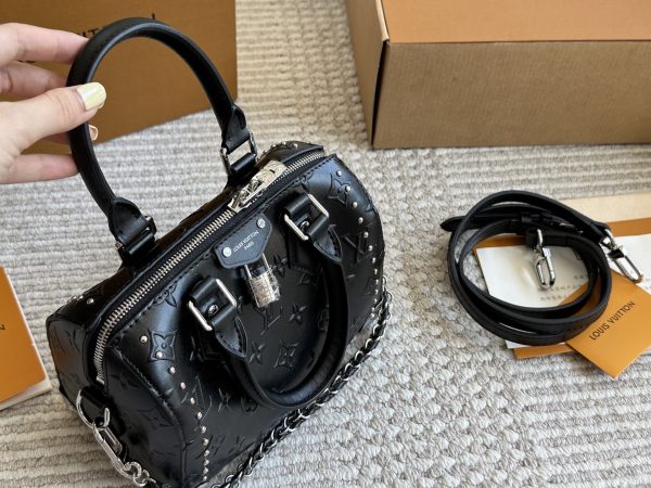 Louis new arrival black NANO SPEEDY bag size: 20*14cm