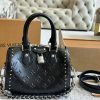 Louis new arrival black NANO SPEEDY bag size: 20*14cm