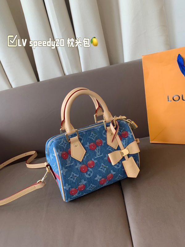 Louis new arrival SPEEDY 20 cherry bag size:20*15 cm