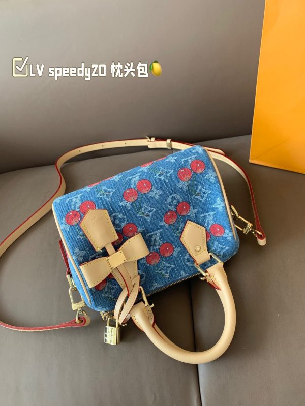 Louis new arrival SPEEDY 20 cherry bag size:20*15 cm