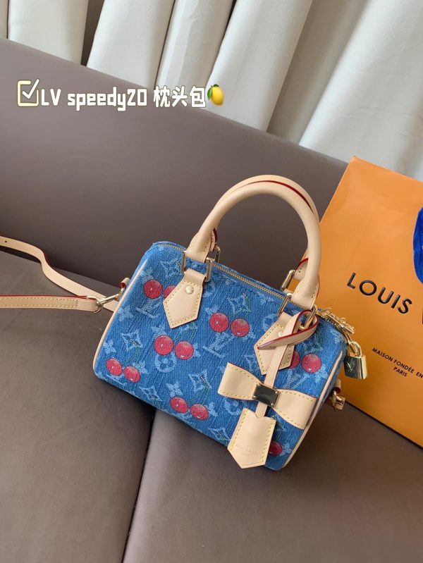 Louis new arrival SPEEDY 20 cherry bag size:20*15 cm