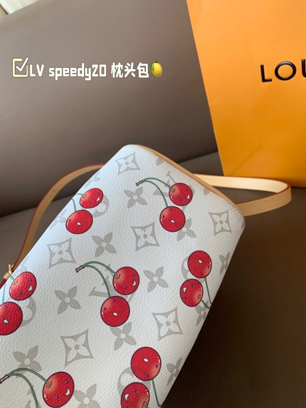 Louis new arrival SPEEDY 20 cherry bag size:20*15 cm