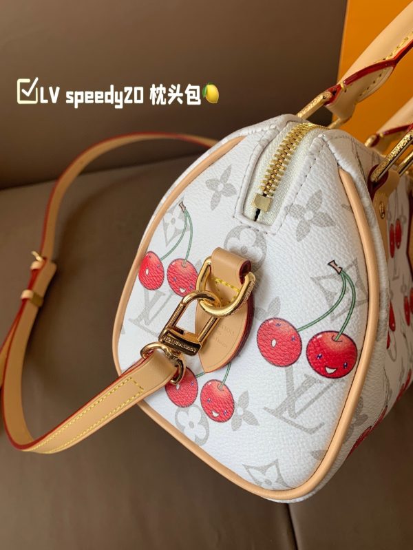 Louis new arrival SPEEDY 20 cherry bag size:20*15 cm