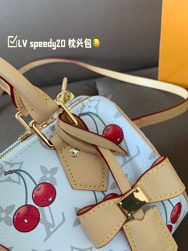 Louis new arrival SPEEDY 20 cherry bag size:20*15 cm