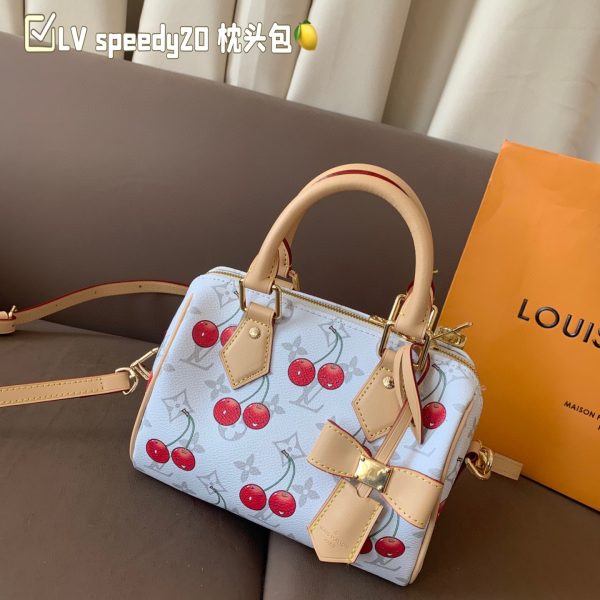 Louis new arrival SPEEDY 20 cherry bag size:20*15 cm