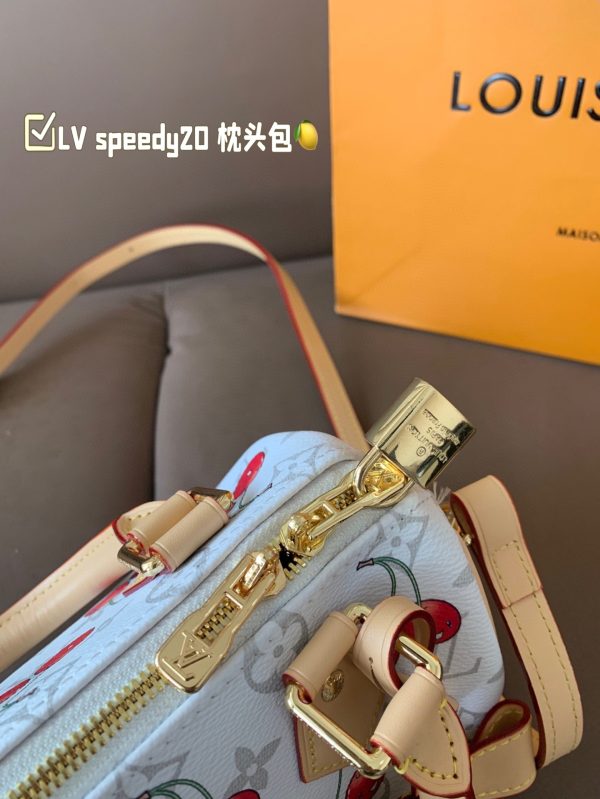 Louis new arrival SPEEDY 20 cherry bag size:20*15 cm