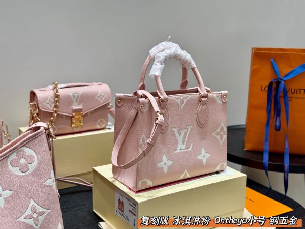 Louis new arrival pink Onthego tote bag