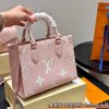 Louis new arrival pink Onthego tote bag