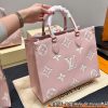 Louis new arrival pink Onthego tote bag